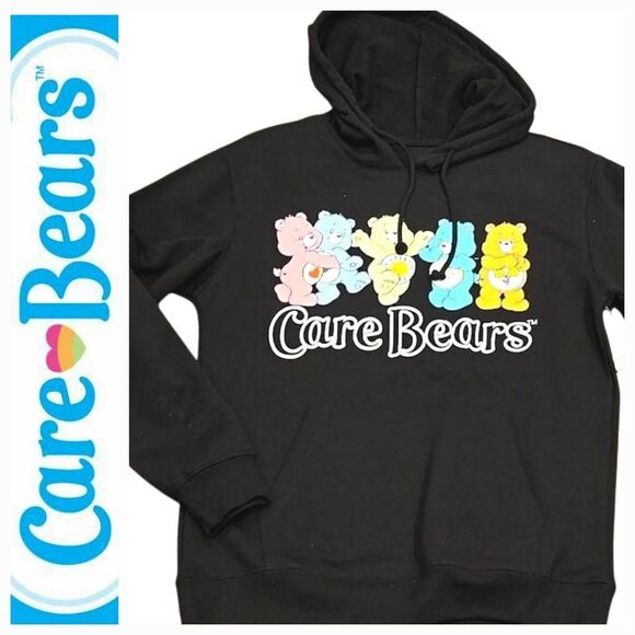 Care Bears Vintage Rainbow Bears Hooded Sweatshirt - Picture 1 of 6